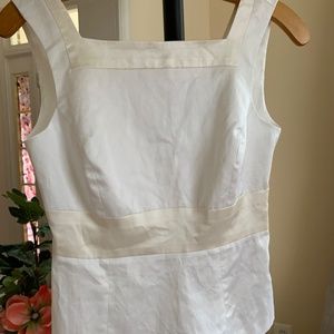 Brand New Bebe White Shell Top (NWT)